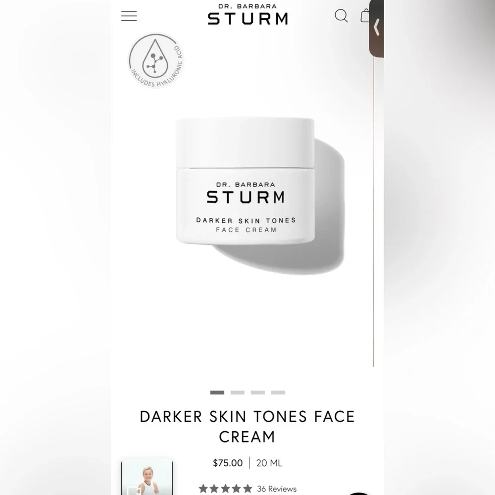 LOT 60 Dr Barbara Sturm Darker Skin Tones Face Cream Rich Samples
